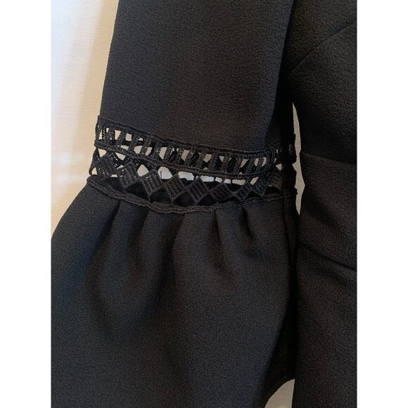 Eliza J Black Bell Sleeve Dress Sz 0P - Picture 4 of 4